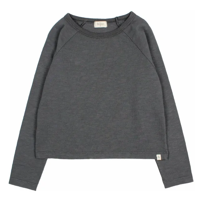 T-shirt Casual Coton Bio | Gris anthracite