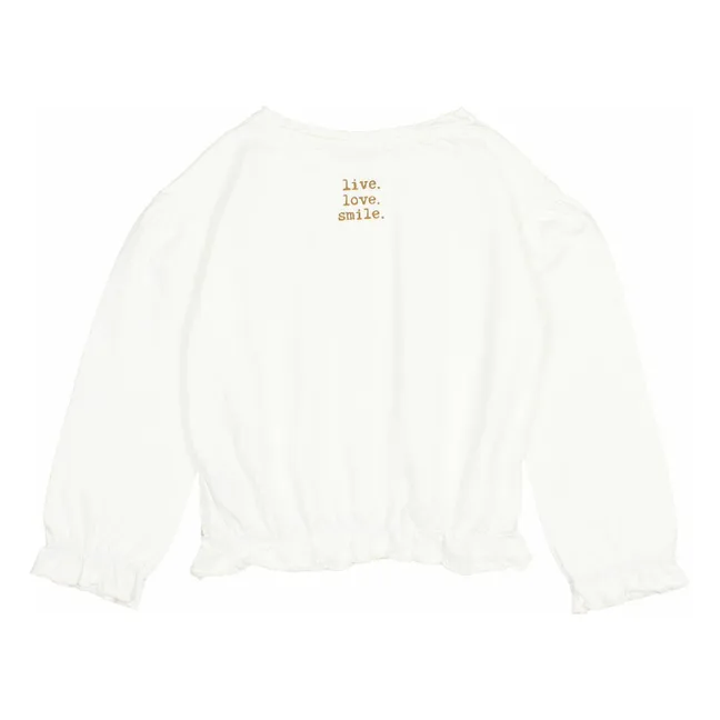 T-shirt Girly Coton Bio | Ecru