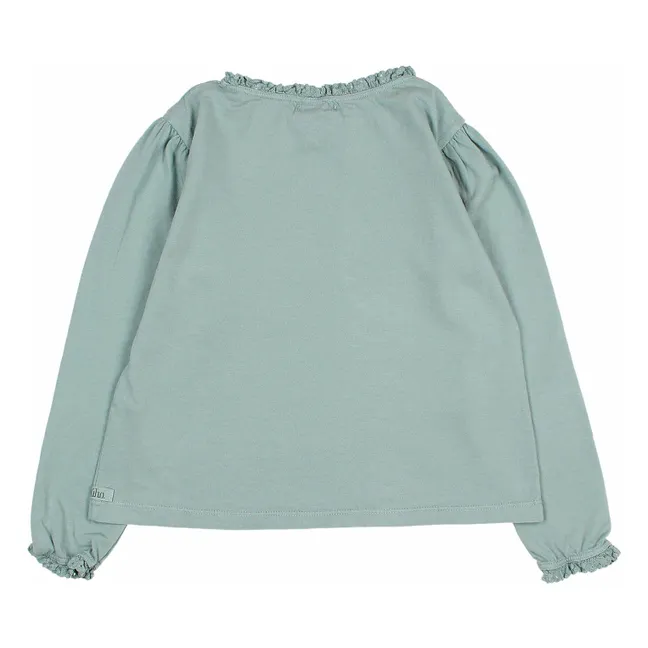 T-shirt Lace Coton Bio | Vert Cèdre