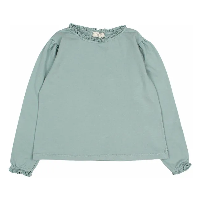 T-shirt Lace Coton Bio | Vert Cèdre