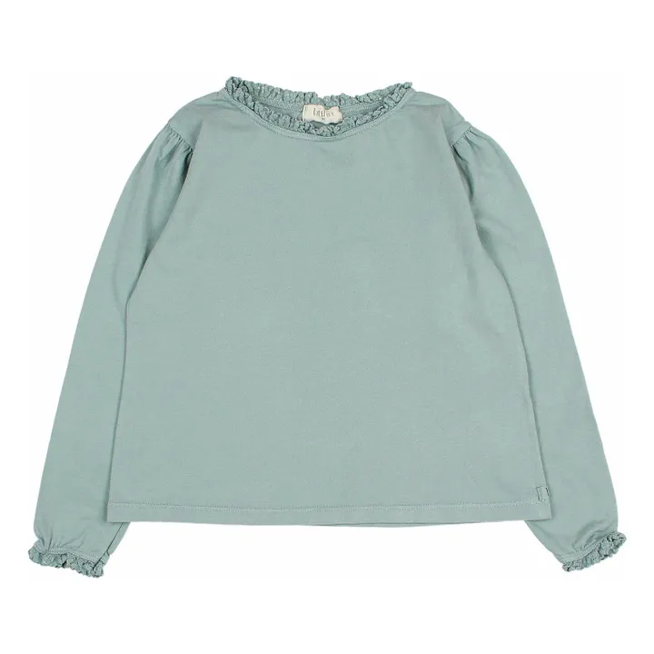 T-shirt Lace Coton Bio | Vert Cèdre- Image produit n°0