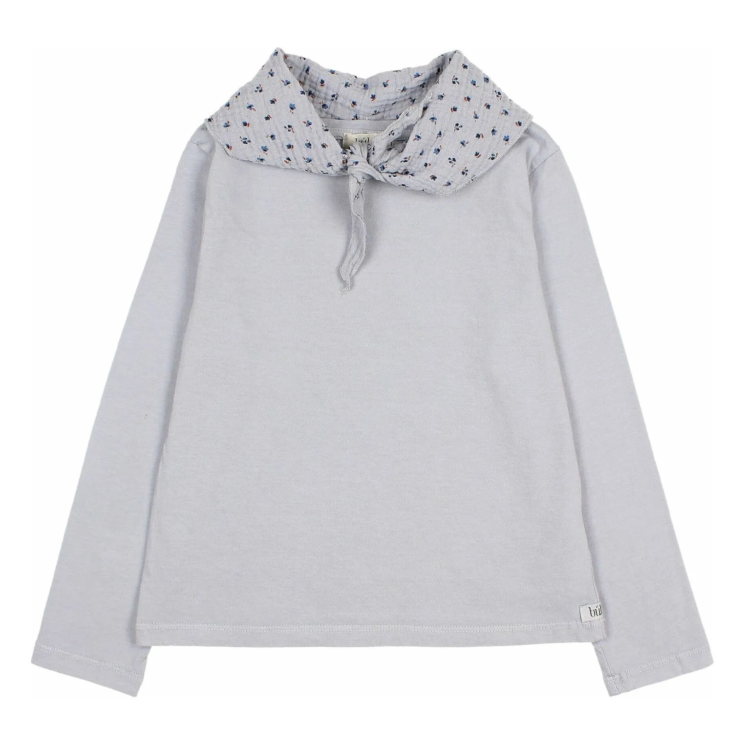 Búho Grey Blue T-Shirt Scarf Organic Cotton Gauze
