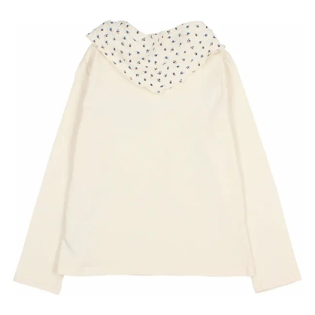 T-shirt Foulard Gaze de Coton Bio | Ivoire