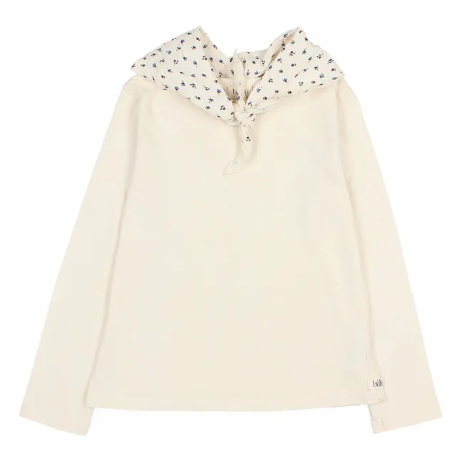 T-shirt Foulard Gaze de Coton Bio | Ivoire
