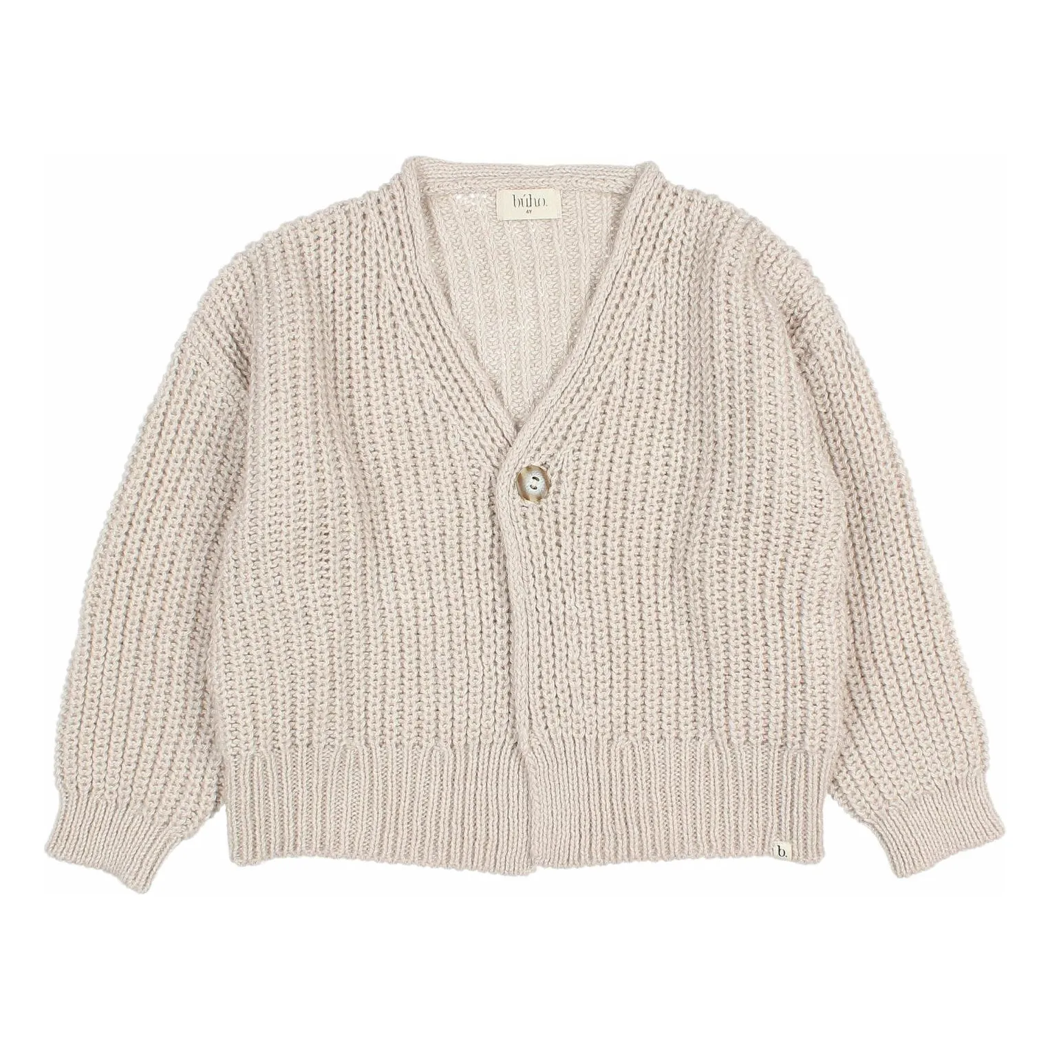 Búho Beige Wool Alpaca Cardigan