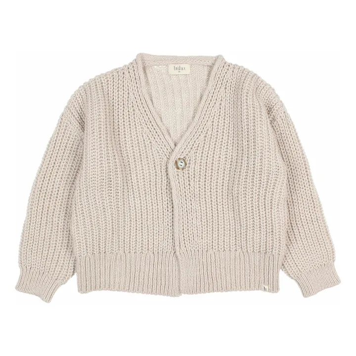 Cardigan Laine Alpaga | Beige- Image produit n°0