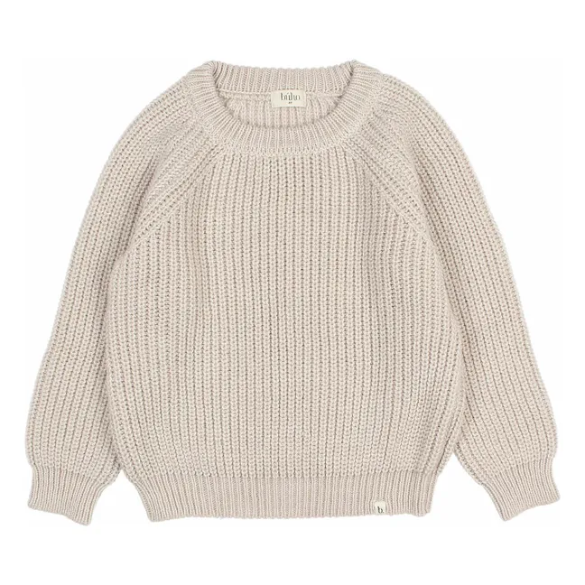 Wool Alpaca Sweater | Beige