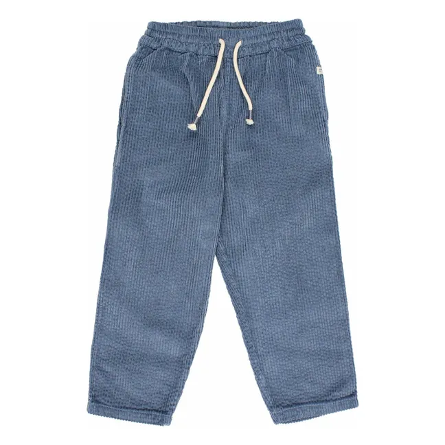 Pantalones de pana Girly | Azul Gris