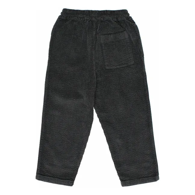 Pantaloni di velluto a coste da donna | Grigio antracite