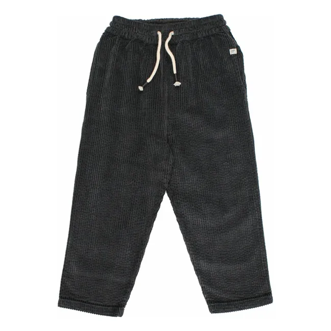 Pantaloni di velluto a coste da donna | Grigio antracite