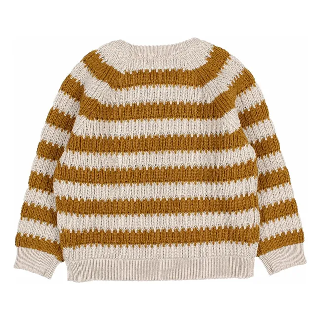 Striped Wool Alpaca Sweater | Ochre