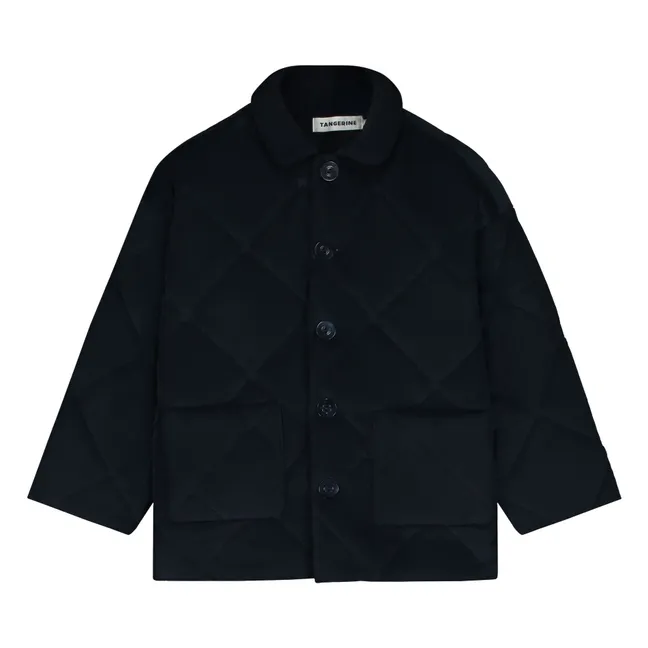 Veste Velours Côtelé Matelasée  | Noir