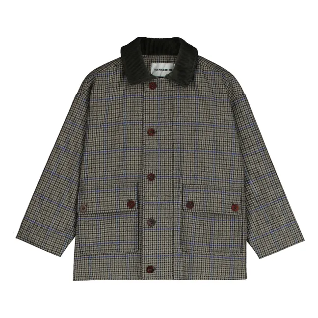 Wool Carreaux Jacket | Grey