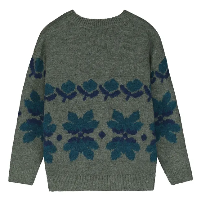 Floral sweater | Green
