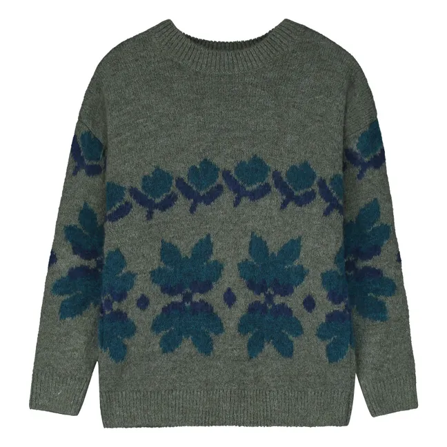 Floral sweater | Green