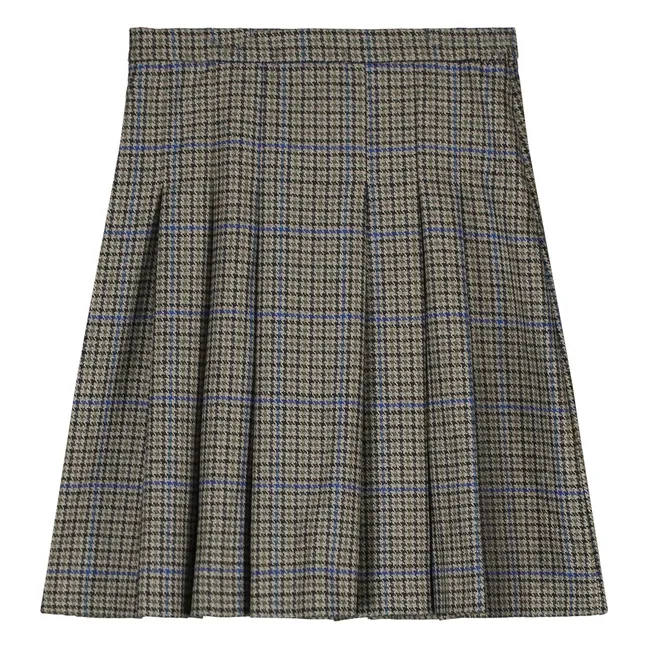 Falda Midi de lana | Gris