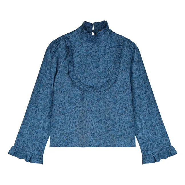 Blouse Col Volants Liberty | Beige