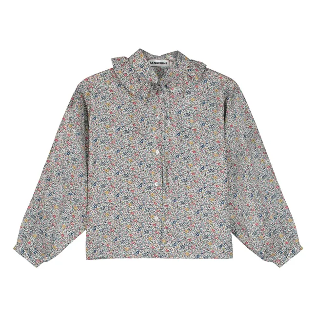 Blouse Col Mao Liberty | Bleu