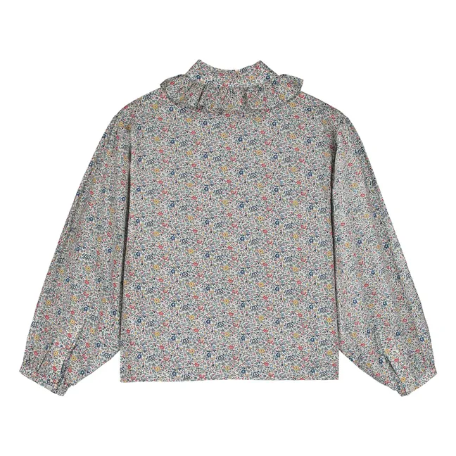 Blouse Col Mao Liberty | Bleu