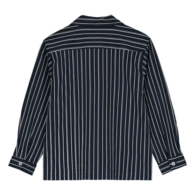 Gestreiftes Hemd | Navy