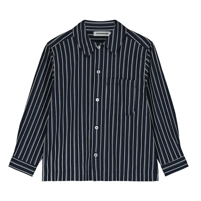 Gestreiftes Hemd | Navy