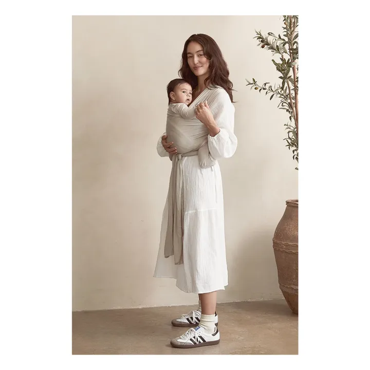 Echarpe de portage en modal | Sable- Image produit n°1