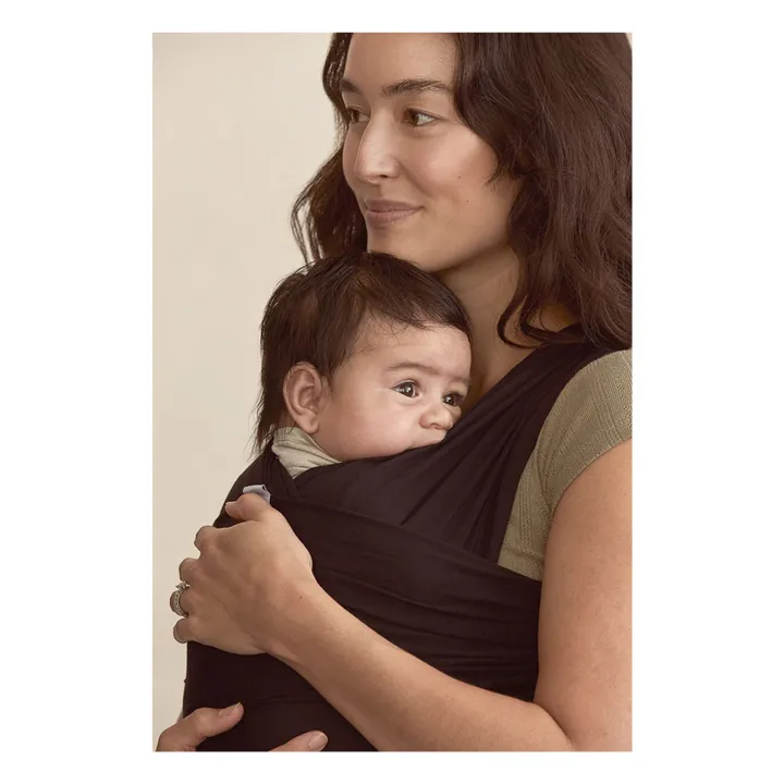 Echarpe de portage en modal | Noir- Image produit n°3