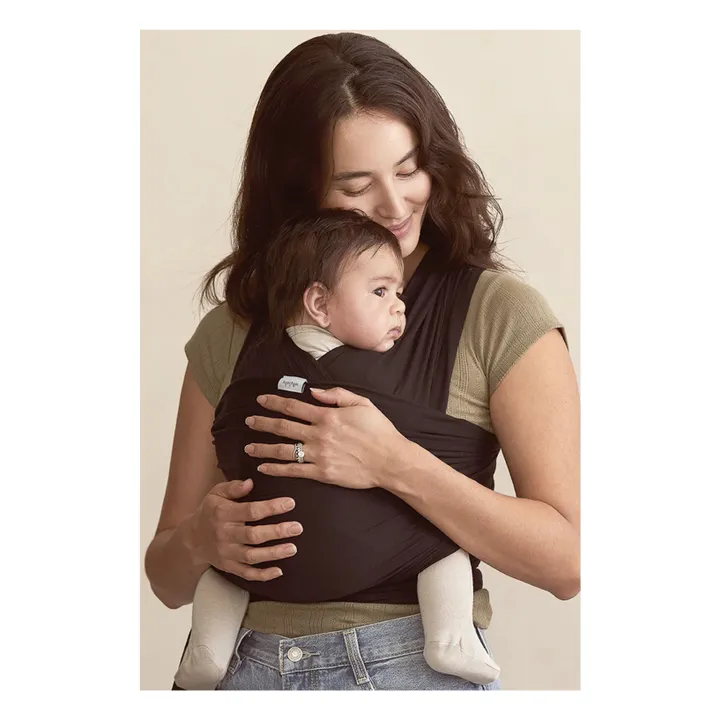 Echarpe de portage en modal | Noir- Image produit n°2