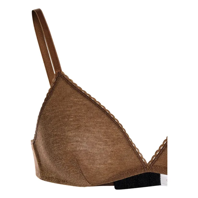 Soutien-gorge Amethist Métallisé | Tabac