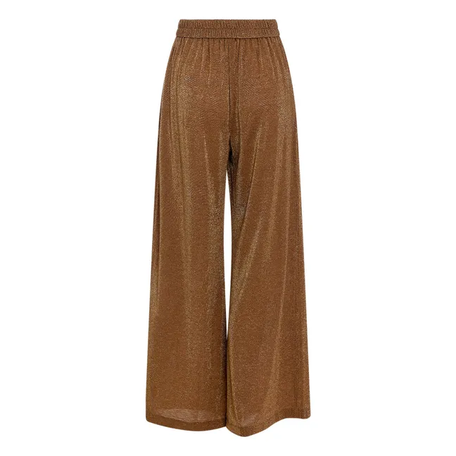 Pantalones Aspen Metallic | Tabaco
