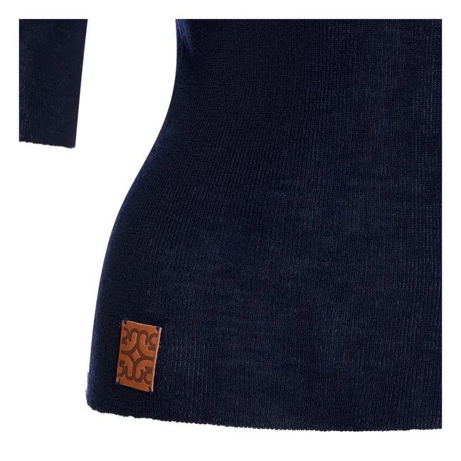 Jersey Hardy de lana merina | Azul Noche