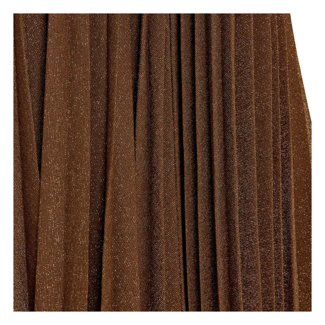 Robe Derby Métallisée | Tabac