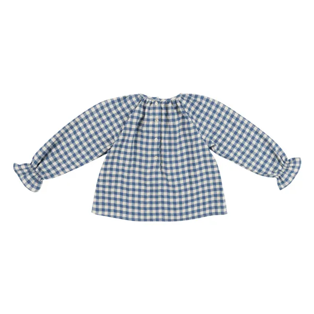 Lola Vichy blouse | Blue