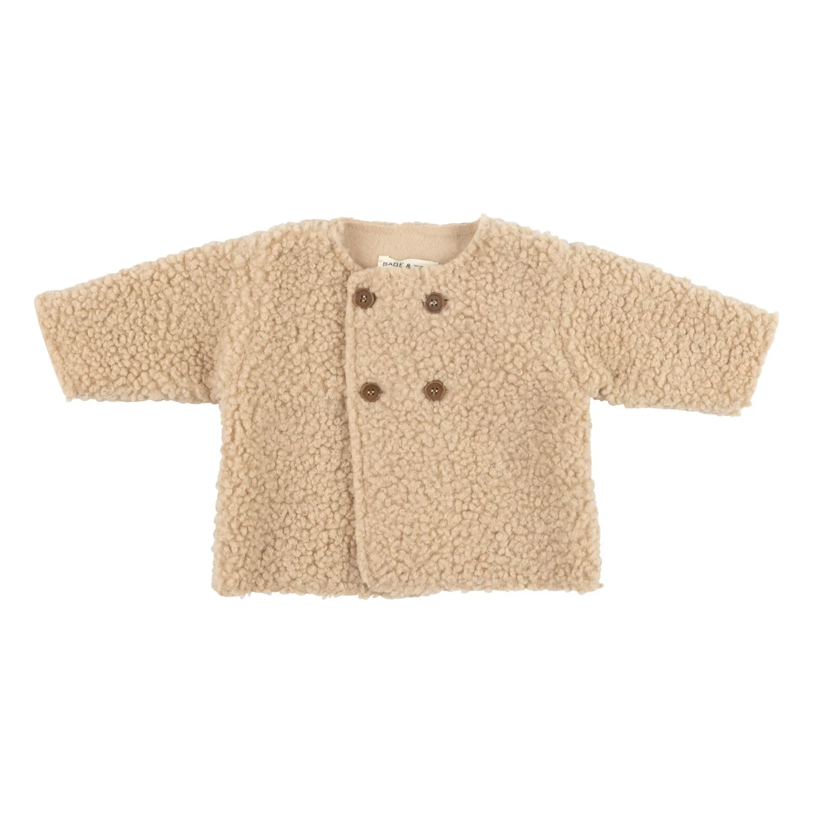 Babe & Tess Beige Teddy Jacket