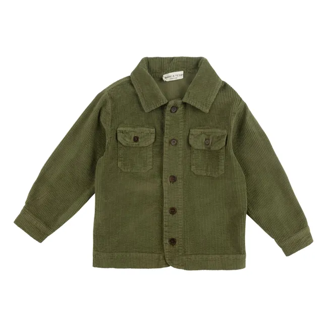 Sobrecamisa de pana | Verde oliva