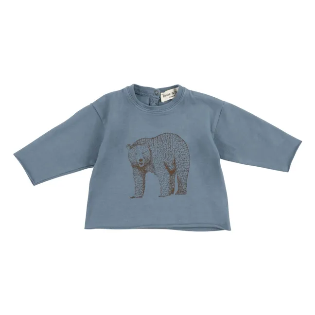 T-shirt Bear | Bleu gris
