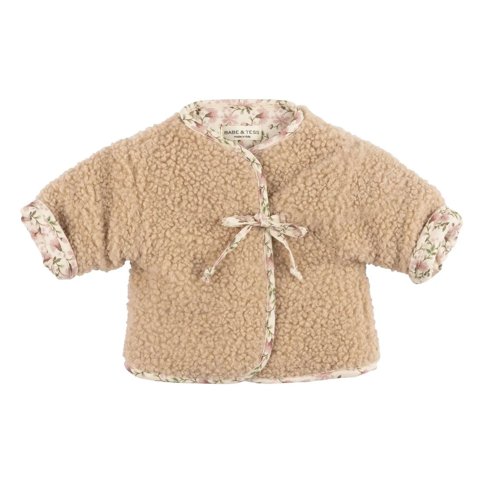 Babe & Tess Beige Sherpa Jacket
