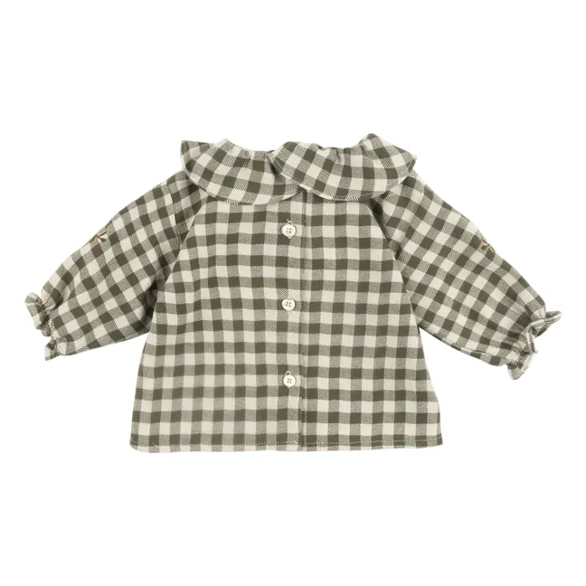 Bluse Petite Vichy | Grün