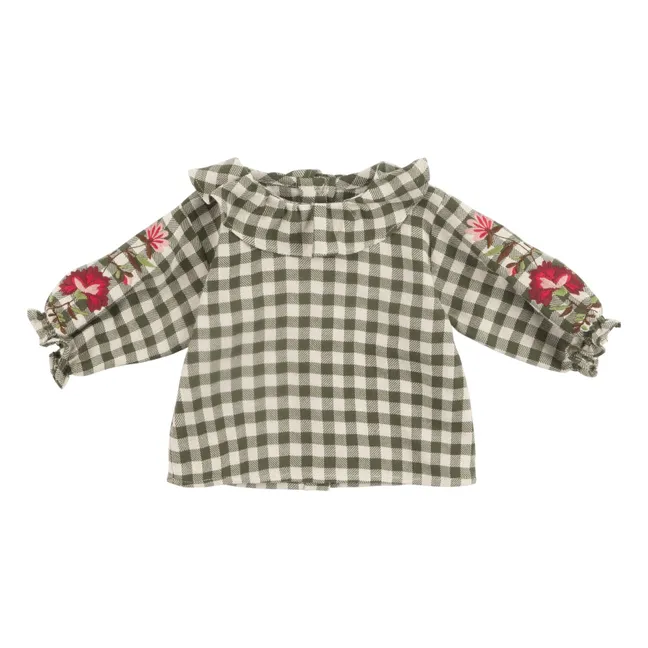 Bluse Petite Vichy | Grün