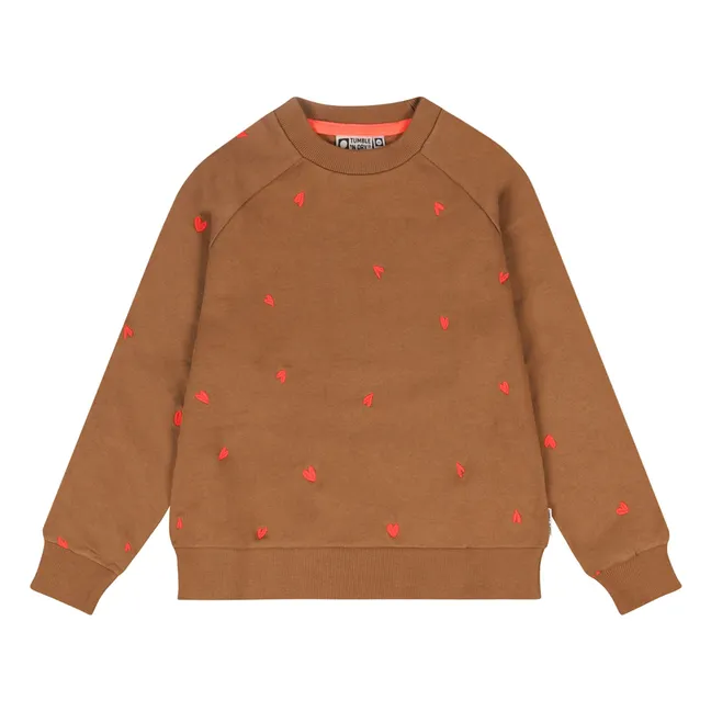 Sweat Belle Plagne Coton Bio | Marron