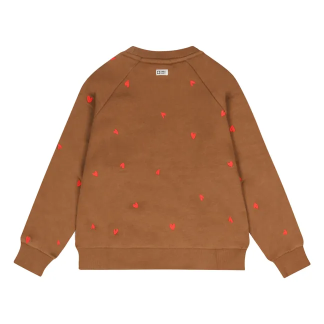 Sweat Belle Plagne Coton Bio | Marron