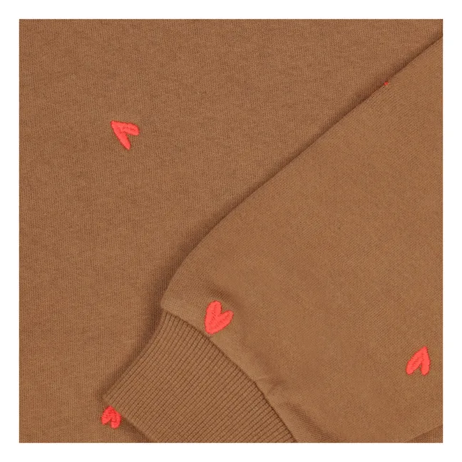 Sweat Belle Plagne Coton Bio | Marron