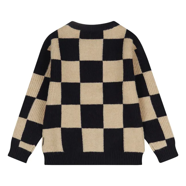 Pull Miles Damier | Noir