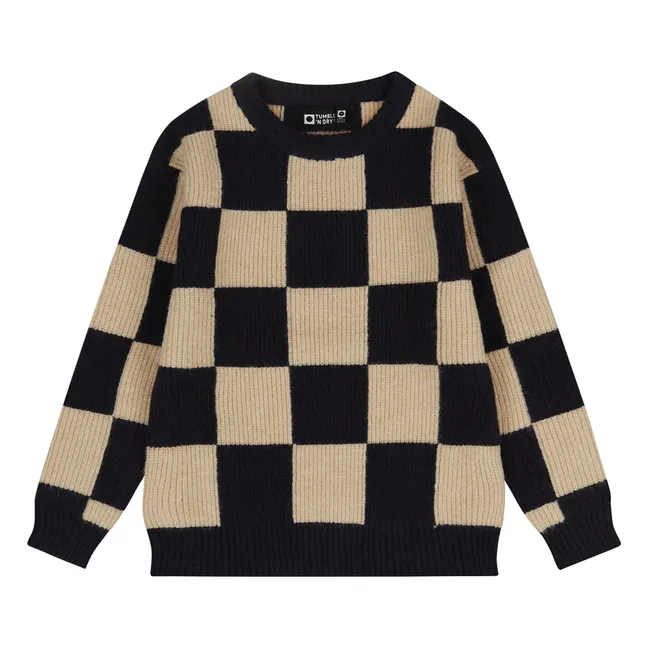 Pull Miles Damier | Noir