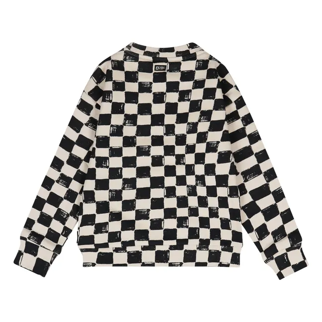 Sweat Finish Damier Coton Bio | Noir