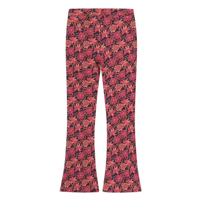 Legging Plaisir Fleuri Coton Bio | Rose