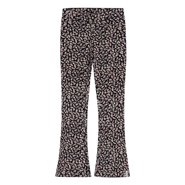 Legging Grazie Fleuri | Bleu nuit