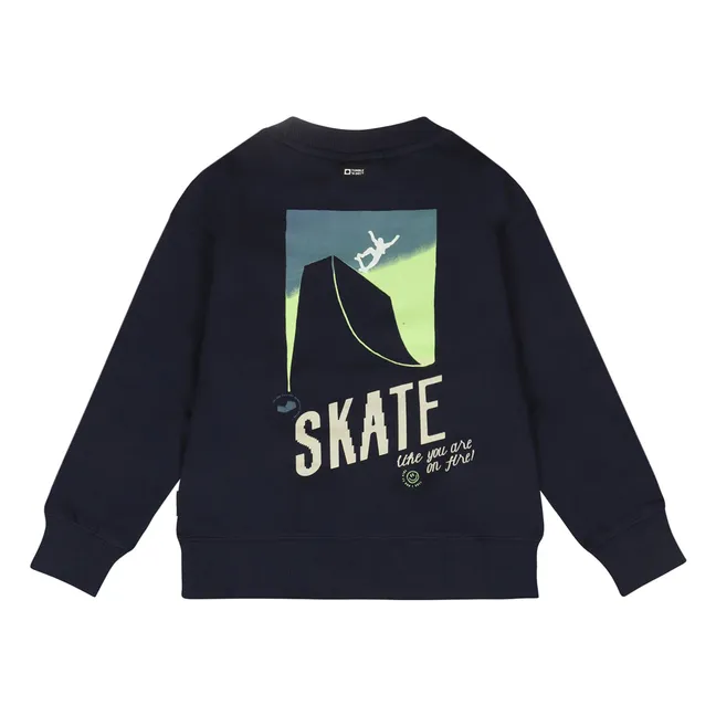 Sweat Heelflip Coton Bio | Bleu nuit