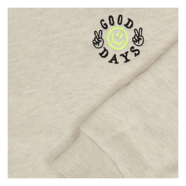 Sweat Deck Coton Bio | Blanc cassé