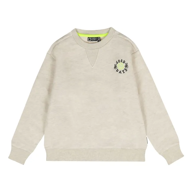 Sweat Deck Coton Bio | Blanc cassé